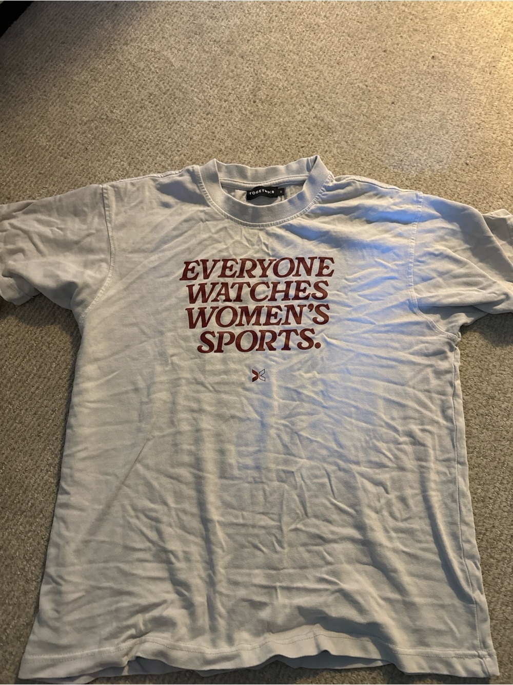 Everyone Watches Women's Sports Graphic Tee - gray